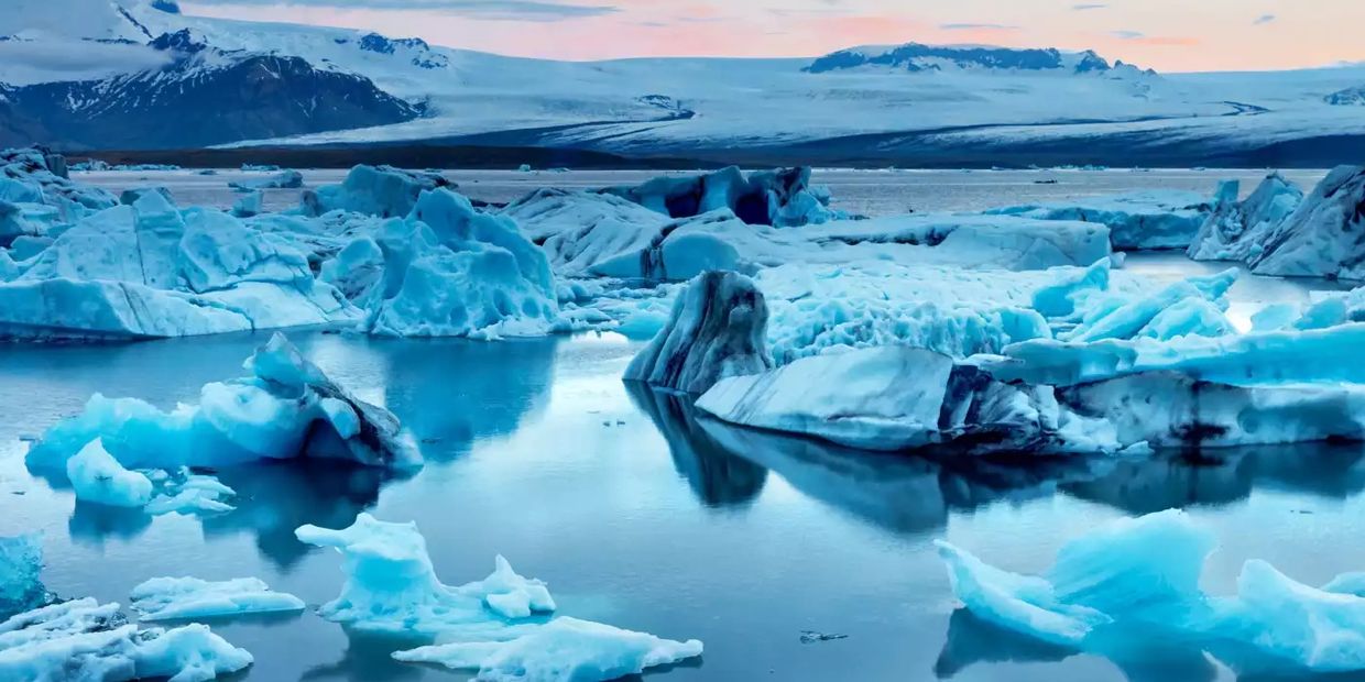 Iceland frigid icefields