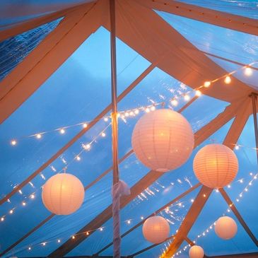 Kauai wedding tent , clear tent wedding lanterns cafe lights bistro light strings kauai wedding reception lighting
