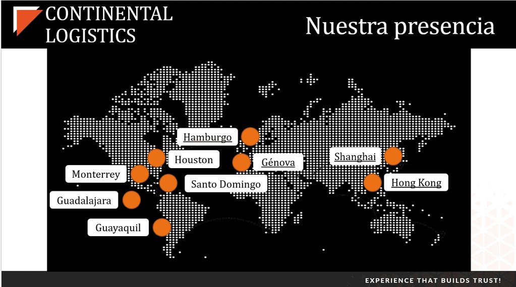 Operamos en los principales puertos y ubicaciones en México y en el mundo.