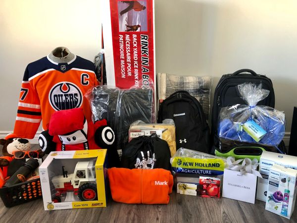 Swag items for fundraiser event.