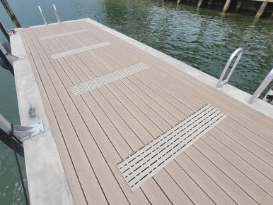 Dock built for Adriana Lima at her former residence.