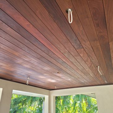 Tongue and Groove Ipe Ceiling