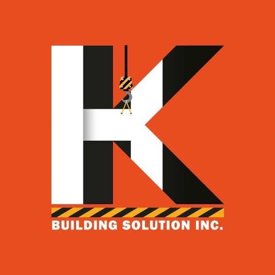 Logo of K Building Solution Inc. with construction theme.