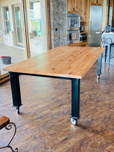 8’ x 4’ Knotty Alder Dining Room Table