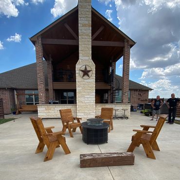 High-Back Fire Pit Chairs