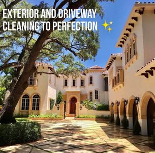 Exterior, driveway and gutter clean out