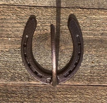 Single Horseshoe Coat Hook