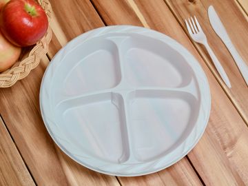 Round Dish - 4 Compartment Plate