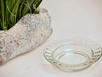 Round Clear Glass Ashtray
