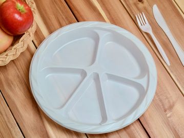 Round Dish - 5 Compartment Plate