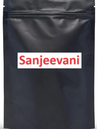 Black packaging with Sanjeevani label.