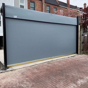 Rolling steel door