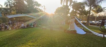 Um maravilhoso por sol no seu casamento