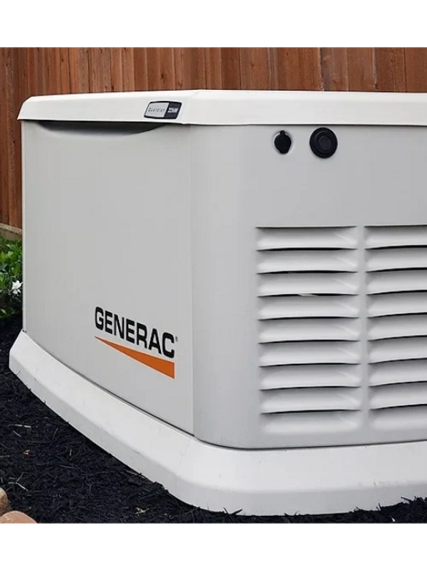 A newly installed Generac air cooled generator