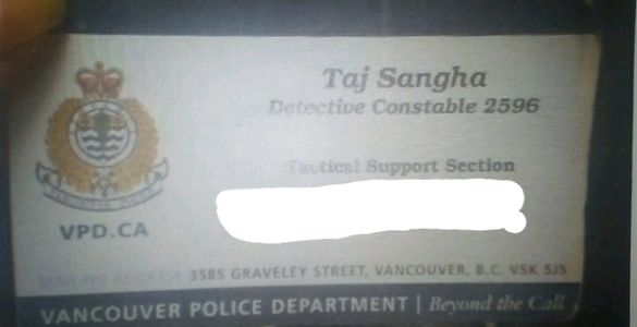 Tajinder Sangha, Criminal, Vancouver police department, Stalker, Harrassment, Vancouver