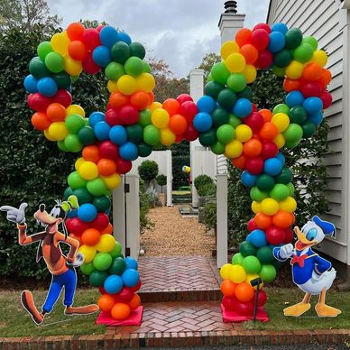 Mickey Mouse Balloon Arch in Birmingham, AL for birthday celebration