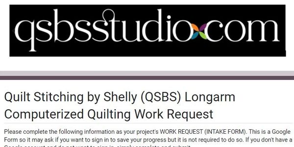 QSBS Online Work Request