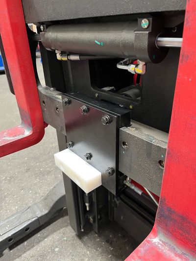 Victory Pallet Guard installed on a forklift