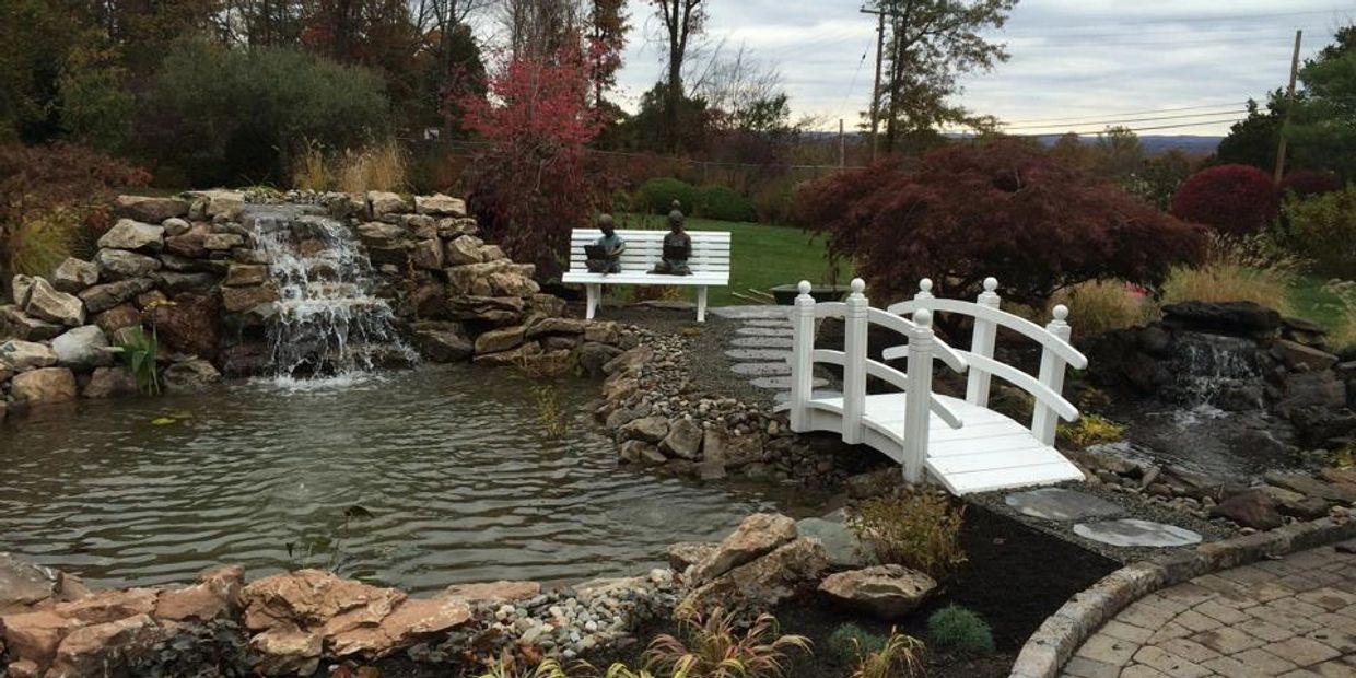Waterfall, Pond, Bridge, Statues and More - Outdoor Landscape Features by Regency Landscape, LLC