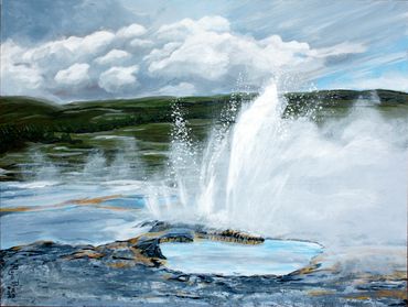 Clepsydra Geyser Painting