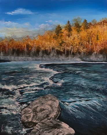 Spring River
Acrylic on Canvas 24" x 30"
$350+ shipping
Contact Maja for more information