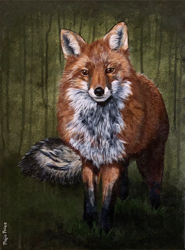 Red Fox Painting