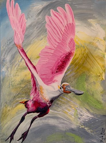 Roseate Spoonbill Painting