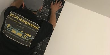 Book Handyman for painting and wallpaper hanging services. 