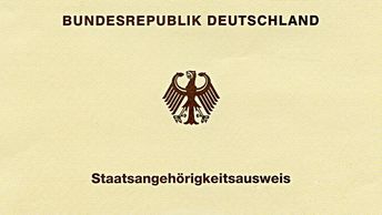 Certificado de cidadania alemã Staatsangehörigkeitsausweis