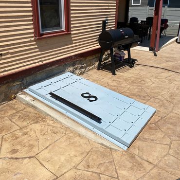 steel storm cellar door