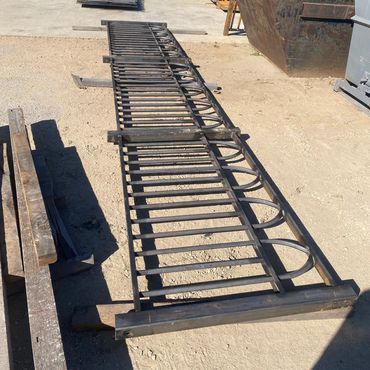 Lost Dog Acres welding and fabrication iron ornamental handrail