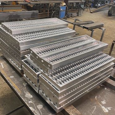 Lost Dog Acres Welding Fabricated stair treads