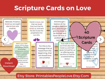 Verse cards; scripture cards; love scriptures; Bible verses; Bible cards; prayer scriptures