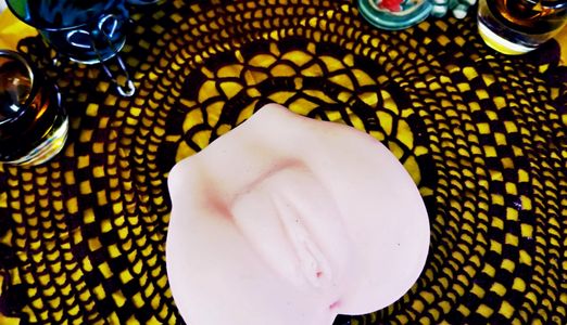 Example of a yoni model on top of a table.