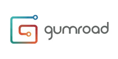 Gumroad logo with stylized G and tech-inspired design.