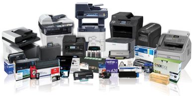 Variety of copiers, fax, printers, computers, ink and toner cartridges and supplies.
