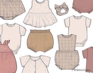 Freelance baby and kidswear Design Consultancy. Babywear Design, Girlswear design. Spring Summer
