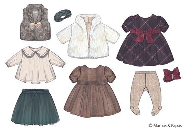Freelance baby and kidswear Design Consultancy. Occasion wear design, Girl swear, range plan, Dress