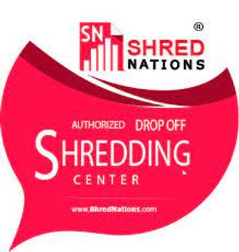 Shredding Service -
includes certificate of destruction