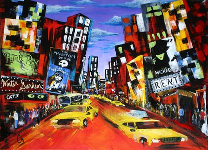 Broadway Theater District in New York City