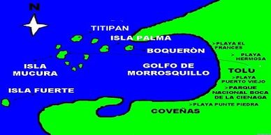 Mapa Islas de San Bernardo