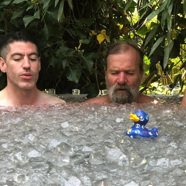 Chris Shah (pictured with) World Renowned World Record Holder Wim Hof Aka: The Ice Man. 