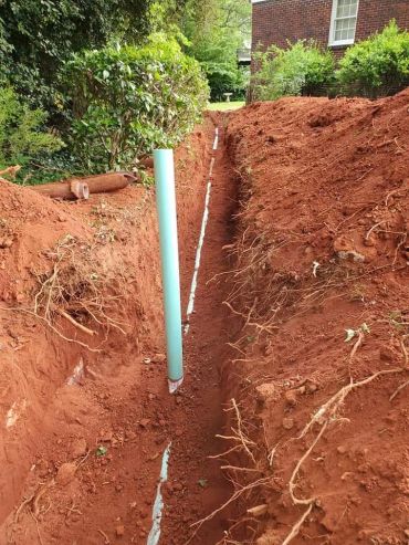 Complete Sewer line repipe by A Better Plumbing & Remodel Solutions in Greenville, SC.