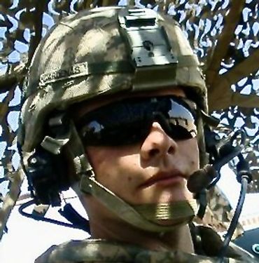 Photo of CEO Bruce Cardenas (close up head shot) taken while on deployment in Iraq,