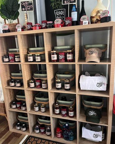 The Chilli Chip Co Chilli Chips Chillies in Vinegar Chilli Jam Sweet Chilli Chilli Honey merchandise