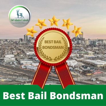 Award Best Bail Bondsman Ribbon with Five Star Rating - Bail Unlimited Colorado