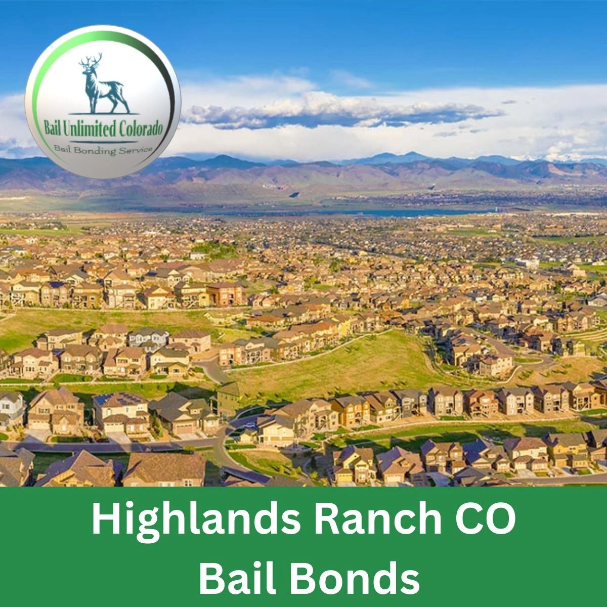 Highlands Ranch CO Bail Bonds IMAGE Highlands Ranch Neighborhood Houses LOGO Bail Unlimited Colorado