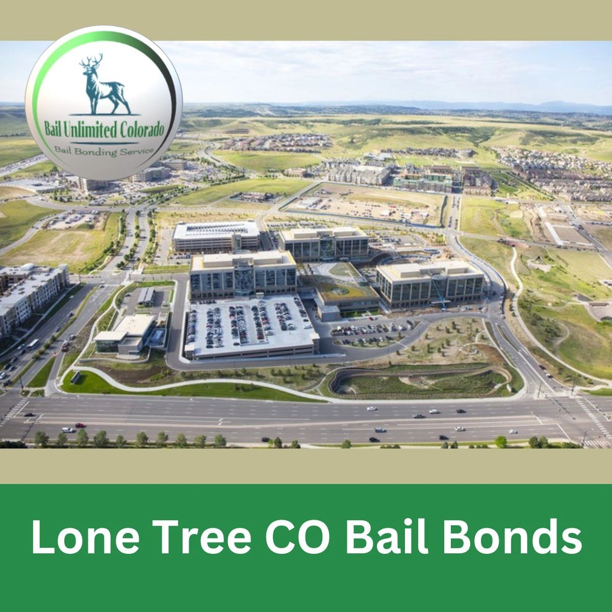 Lone Tree CO Bail Bonds LOGO Bail Unlimited Colorado PIC Lone Tree City 39.53648, -104.89706 Douglas