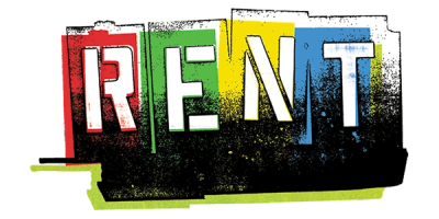 Colorful graffiti-style text spelling 'RENT' on a black background.