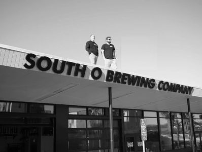 South o brewing people on roof